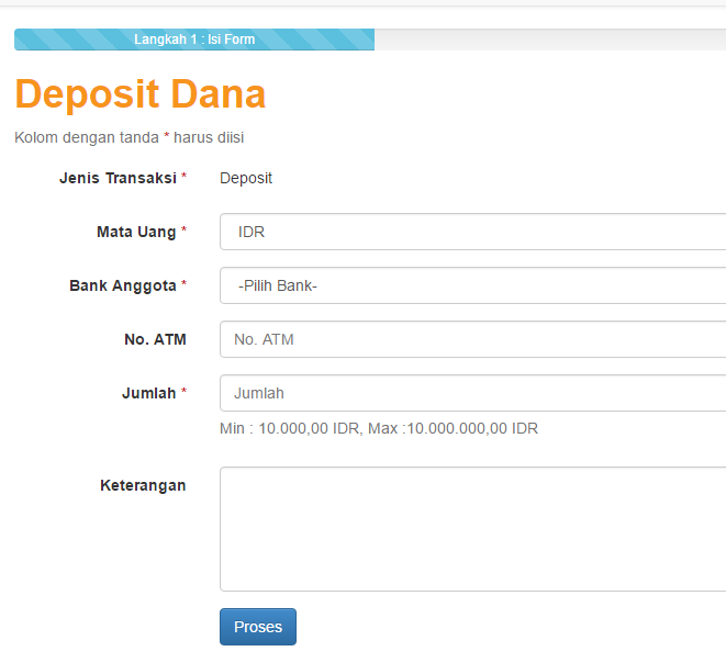 gambar deposit form
Cara deposit akun FasaPay.com dengan Mata uang IDR • E ... gambar deposit form
Cara deposit akun FasaPay.com dengan Mata uang IDR • E ...