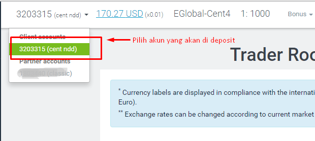 Cara deposit tickmill